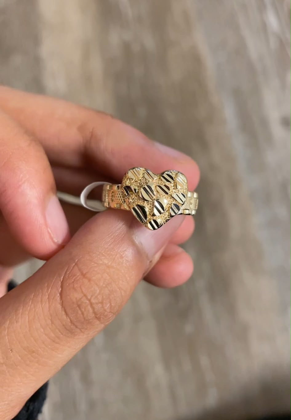 Heart Nugget Ring